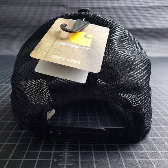 CARHARTT TRUCKER HAT - BLACK - Picture 3 of 7